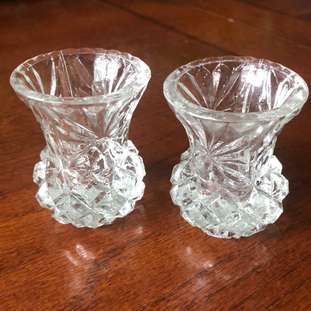 Vintage Glass toothpick holders